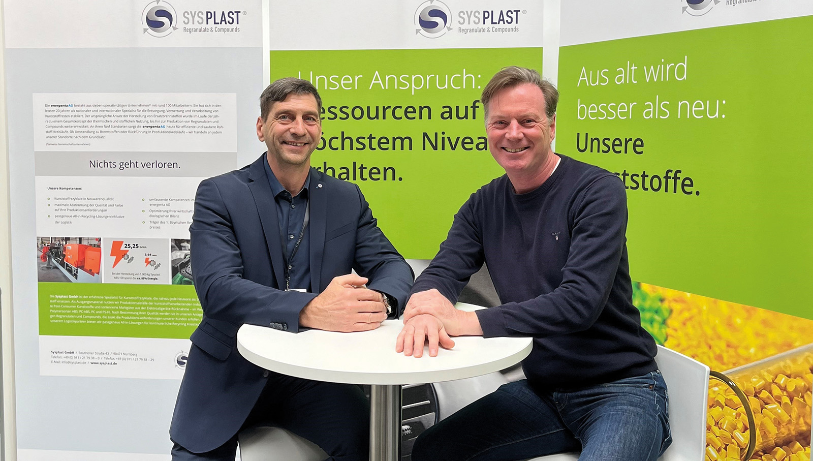 Stefan Peters mit Mandant ma Messestand