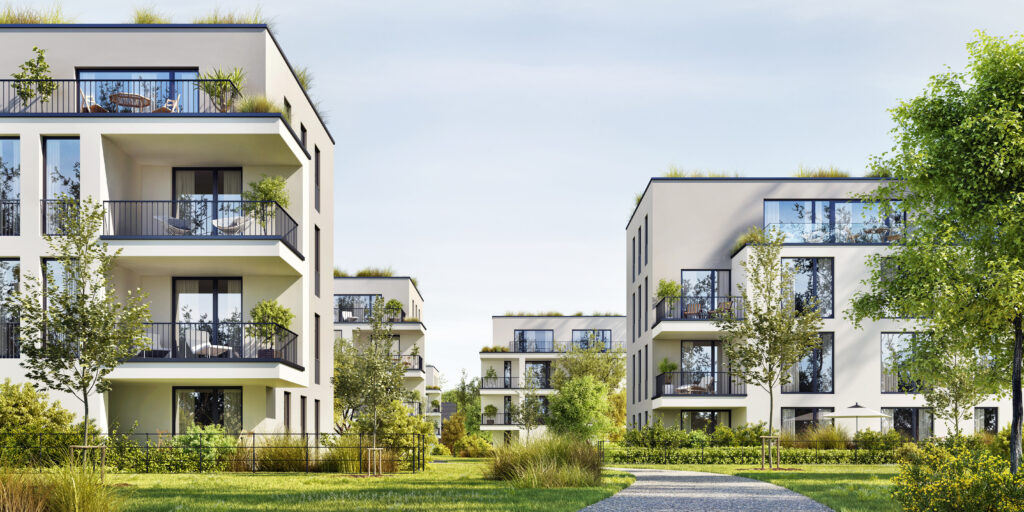 Moderne Apartment-Häuser