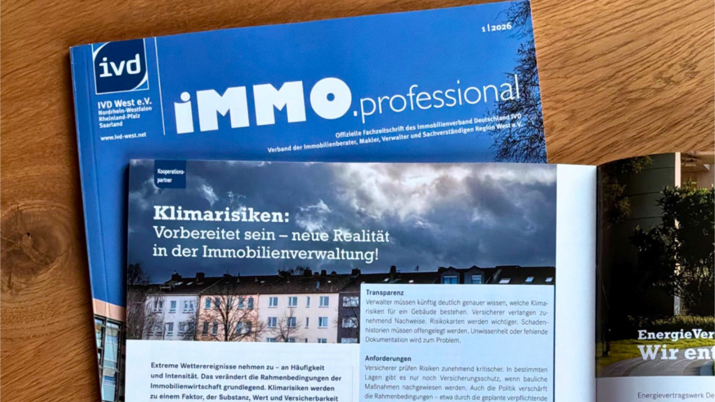 Foto von der Zeitung IMMO.professional Ausgabe 1|2026